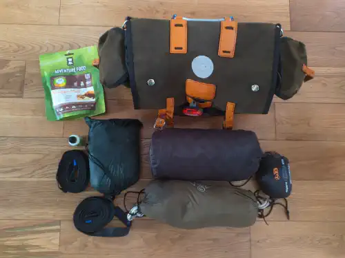 Carradice Saddle Bag and Contents